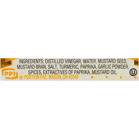 Portion Pack Single Serve Mustard, 5.5 Gram -- 500 per case