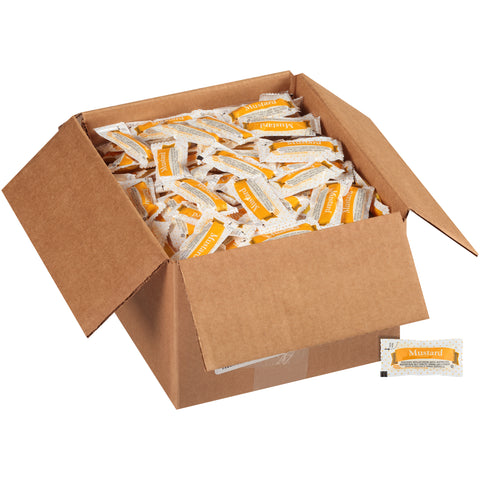 Portion Pack Single Serve Mustard, 5.5 Gram -- 500 per case