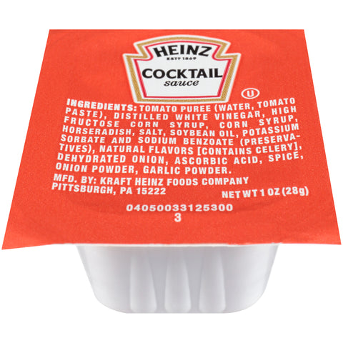 Heinz Dunk Cup Seafood Cocktail Sauce, 1 Ounce -- 100 Case