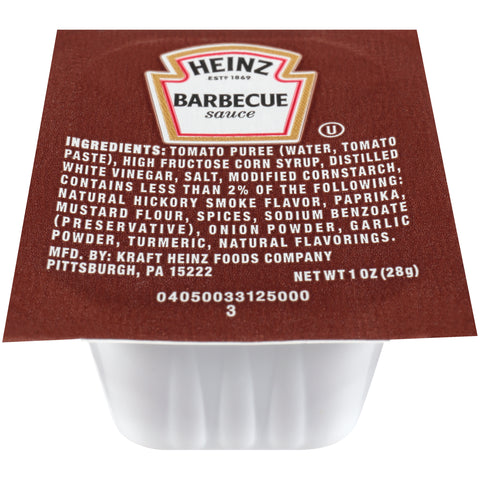 Heinz Dunk Cup Barbecue Sauce, 1 Ounce -- 100 Case