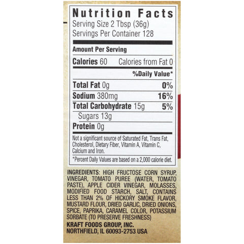 Kraft Original BBQ Sauce Jug, 1 gallon -- 4 per case
