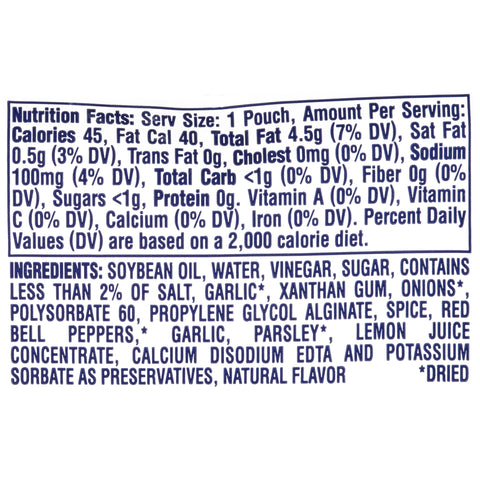 Kraft Dressing Creamy Italian, 7/16 Ounce -- 200 Case