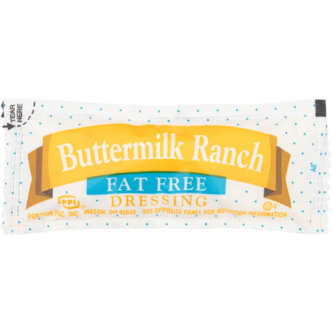 Portion Pac Fat Free Buttermilk Ranch Dressing, 12 Gram -- 200 Count