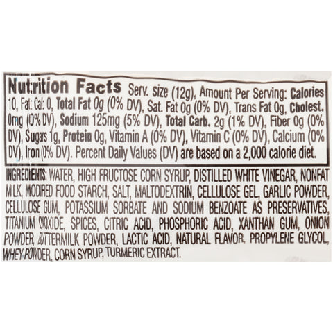 Portion Pac Fat Free Buttermilk Ranch Dressing, 12 Gram -- 200 Count