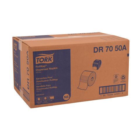 Tork 1 Ply White Rollnap Dispenser Napkin, 17 x 7.125 inch -- 6000 per case