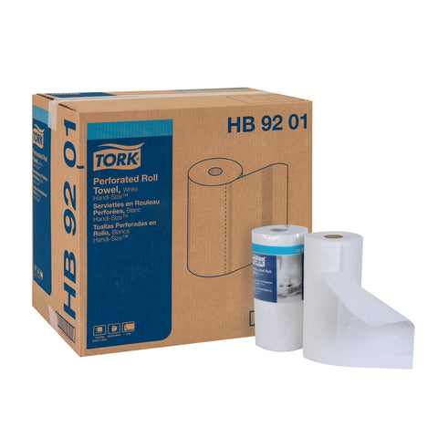 Tork® TOWEL ROLL KITCHEN HANDI-SIZE PERFORATED WHITE 2-PLY 6.8X11
