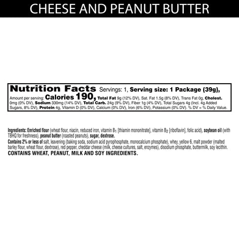 Cracker Cheese Peanut Butter Sandwich Square Ss Sleeve