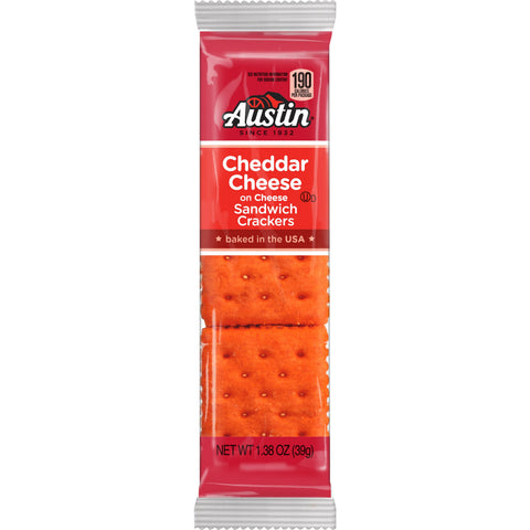 Austin Cheddar On Cheese Sandwich Cracker, 1.38 Ounce -- 96 per case