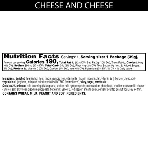 Cracker Cheese Cheddar Sandwich Square Ss Sleeve