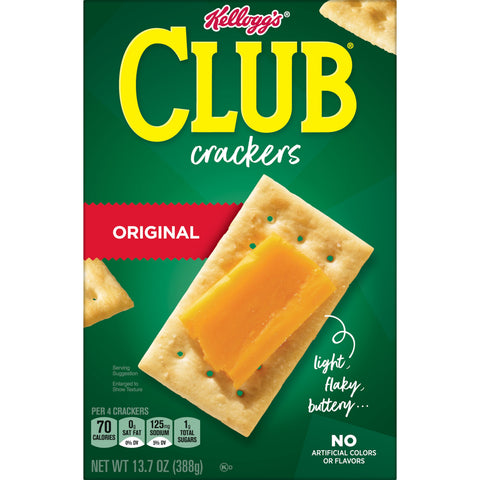 Keebler Club Original Cracker, 13.7 Ounce -- 12 per case.