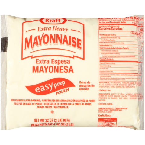 Kraft Extra Heavy Mayonnaise, 32 Ounce -- 16 per case.