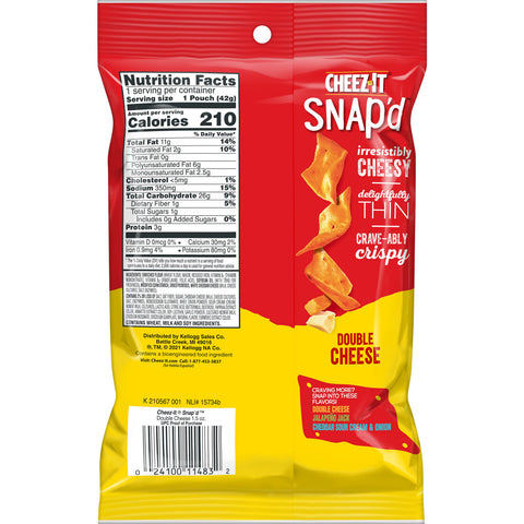 Cracker Cheez-it Double Cheese Snap'd