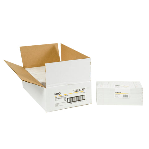 National Checking Company Guest Check Board - 1 Part Tan, 15 Line, 4.20 x 9 inch -- 2000 per case.