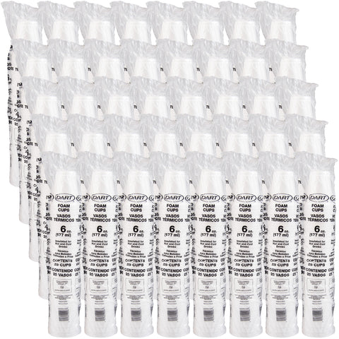 Cup Foam White Small Drink 6 Oz