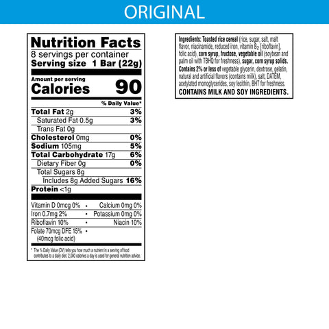 Snack Bar Rice Krispies Treats® Original