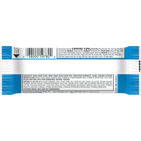 Nutrigrain Apple Cinnamon Cereal Bar, 1.55 Ounce -- 96 per case.