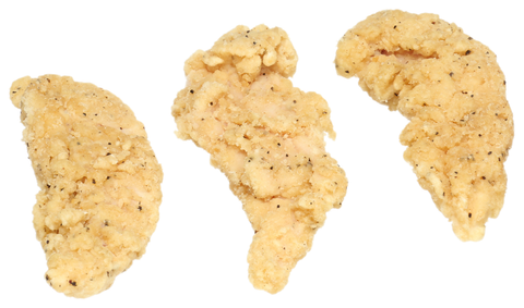 Tyson® CHICKEN TENDERLOIN FRITTER BREADED HOMESTYLE 180-220 CT 10131590687