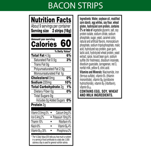 Veggie Bacon Breakfast Strip
