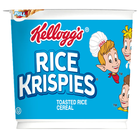 Kelloggs Toasted Rice Krispies Cereal, 1.3 Ounce -- 60 per case.