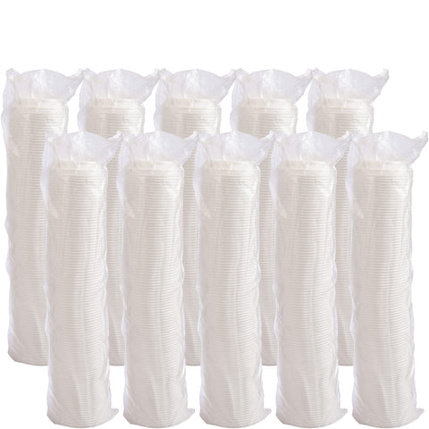 Dart WHITE, CAPPUCCINO LID FOR 6J8, 8J8, 8KY8, 10FJ8, 8X8G FOAM CUPS