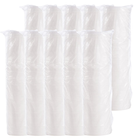 Dart Container Expanded Polystyrene Foam White HIPS Vented Lid for Foam Cup -- 1000 per case