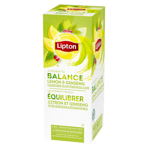 Lipton® TEA GREEN LEMON GINSENG