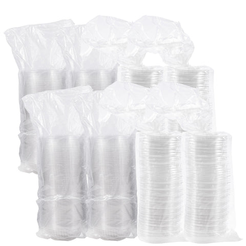 PresentaBowls® BOWL PLASTIC CLEAR W/ DOME LID 12 OZ