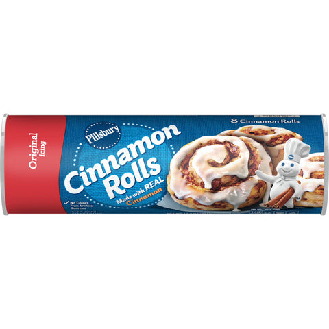 Pillsbury® CINNAMON ROLL DOUGH W/ ORIGINAL ICING 8-COUNT