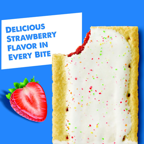 Kelloggs Frosted Strawberry Pop Tarts, 13.5 Ounce -- 12 per case