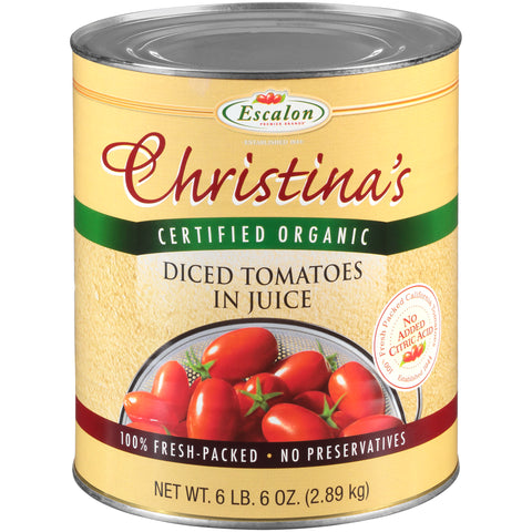 Christina’s™ Certified Organic TOMATO DICED IN JUICE ORGANIC 7848535720/78002621