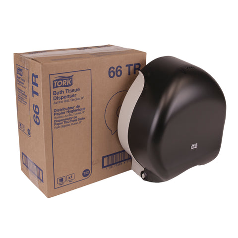 Tork Smoke Jumbo Roll Bath Tissue Dispenser, 10.63 x 5.75 x 12 inch