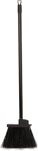 Carlisle BROOM DUO SWEEP® LOBBY W/ BLACK METAL THREADED HANDLE BLACK 30