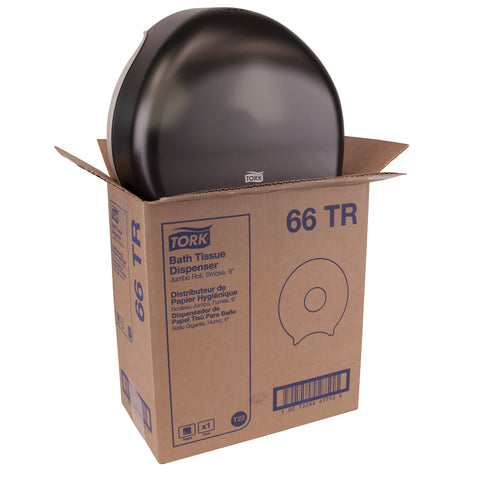 Tork Smoke Jumbo Roll Bath Tissue Dispenser, 10.63 x 5.75 x 12 inch
