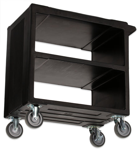 Carlisle SERVICE CART PLASTIC 3 SHELF BLACK 33X20