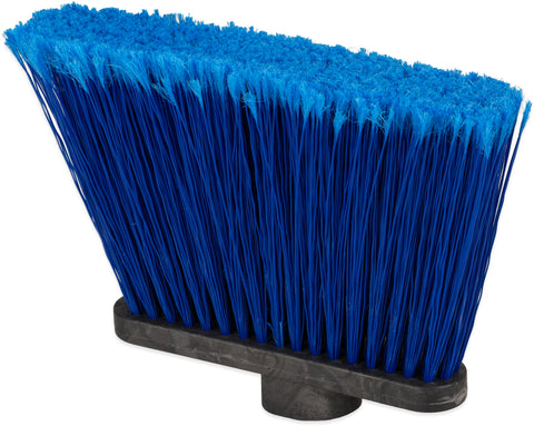 Flo-Pac® BROOM WAREHOUSE DUO SWEEP® W/ BLACK METAL THREADED HANDLE BLUE 48