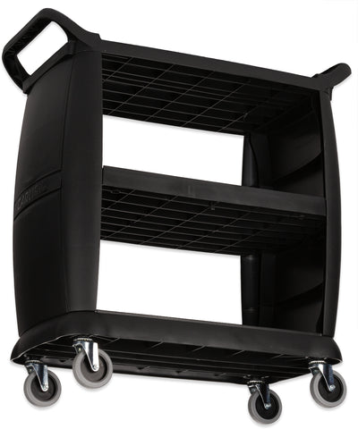 Carlisle CART SMALL BUSSING & TRANSPORT BLACK 18X36.25X38 300 LB CAPACITY