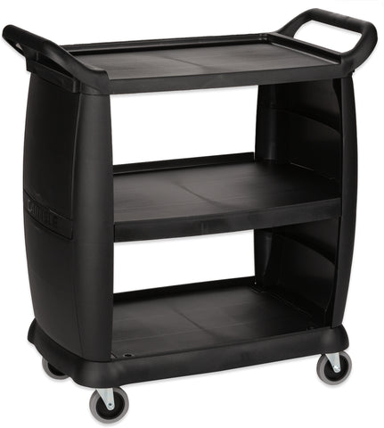 Carlisle CART SMALL BUSSING & TRANSPORT BLACK 18X36.25X38 300 LB CAPACITY