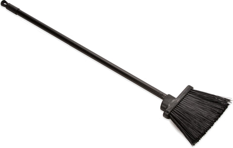 Carlisle BROOM DUO SWEEP® LOBBY W/ BLACK METAL THREADED HANDLE BLACK 30