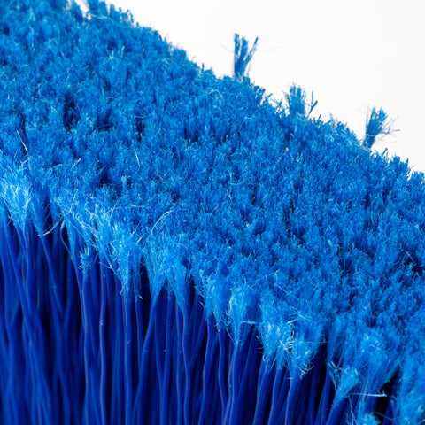 Flo-Pac® BROOM WAREHOUSE DUO SWEEP® W/ BLACK METAL THREADED HANDLE BLUE 48