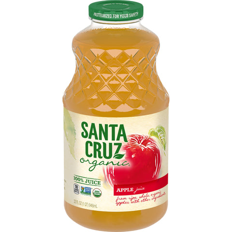 Santa Cruz JUICE APPLE 100% ORGANIC GLASS BOTTLE