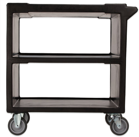 Carlisle SERVICE CART PLASTIC 3 SHELF BLACK 33X20