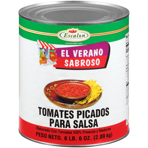 El Verano Sabroso Salsa Style Diced Tomatoes, 102 Ounce -- 6 per case.