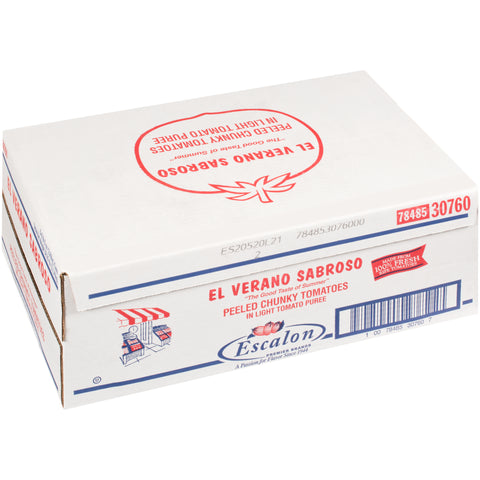 El Verano Sabroso Peeled Chunky Tomato in Light Tomoto Puree, 102 Ounce -- 6 per case.