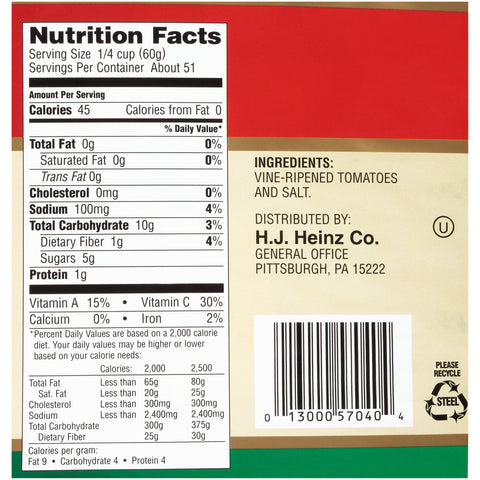 Bell'Orto® TOMATO PUREE 1.07 EXTRA HEAVY 570400/78002515