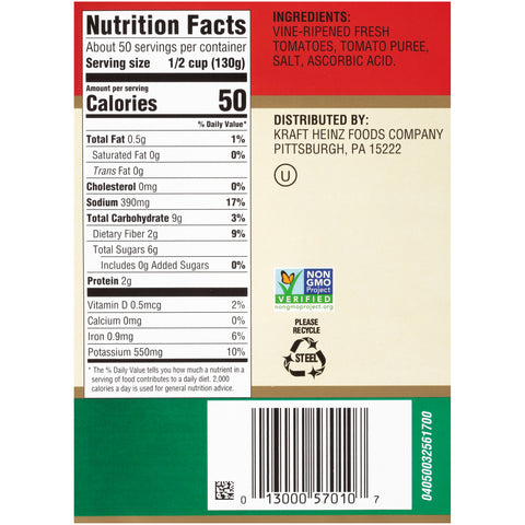 Bell'Orto® TOMATO CRUSHED IN PUREE 570100/78002513