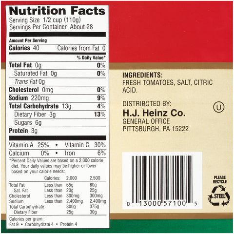 Bell Tomato Concentrate Crush, ,no. 10 Can -- 6 Per Case