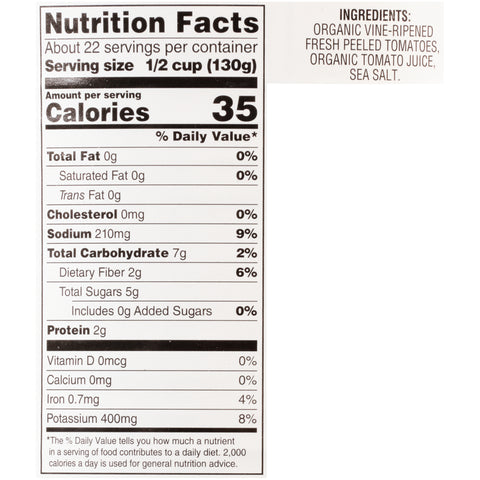 Christina’s™ Certified Organic TOMATO DICED IN JUICE ORGANIC 7848535720/78002621