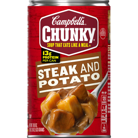Campbells CHUNKY Steak and Potato Soup - 18.8 oz. can, 12 per case
