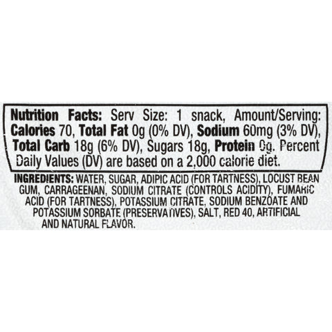 Handi Snacks Strawberry Gelatin 4 Pack 12 Case 14 Ounce