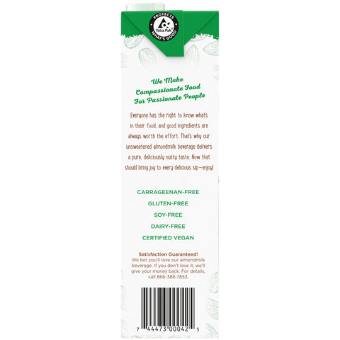 Whitewave MILK ALMOND UNSWEETENED